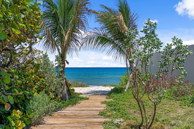 112 Algoma Rd, Palm Beach, FL 33480 - water view featuring local beach