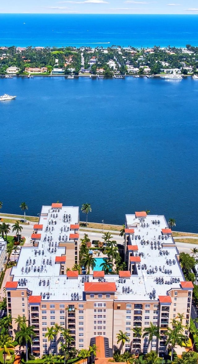 1801 N Flagler Dr Unit 931, West Palm Beach, FL 33407 - bird's eye view of apartment complex / building and a nearby body of water