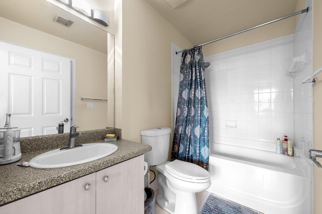 1801 N Flagler Dr Unit 931, West Palm Beach, FL 33407 - bathroom featuring toilet, shower / tub combo, and vanity