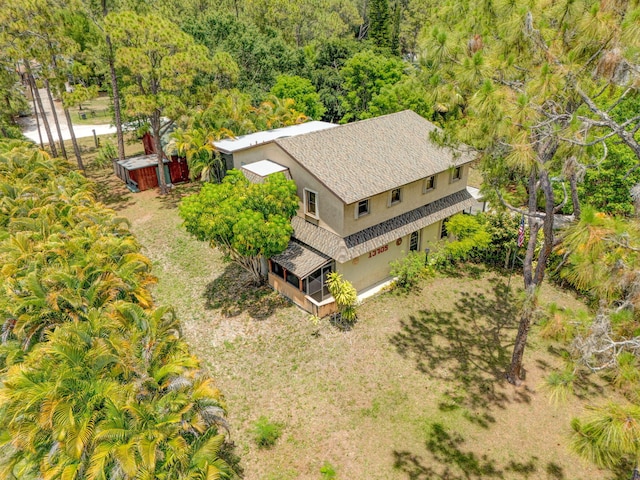 13705 Persimmon Blvd, The Acreage, FL 33411 - view from above of property featuring a forest