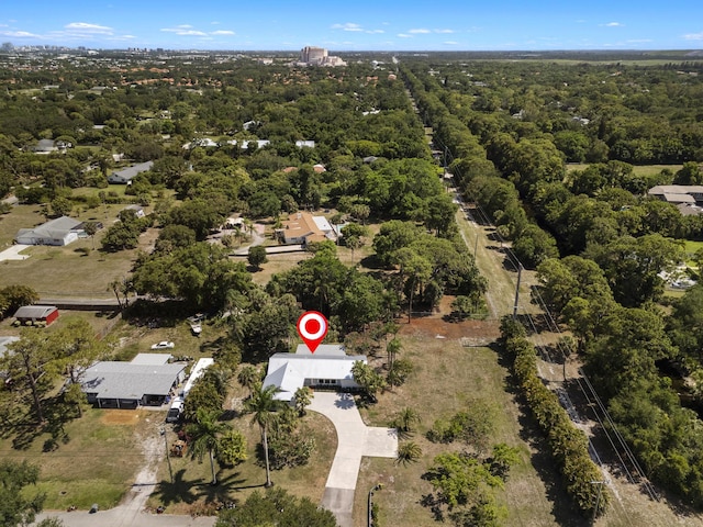4972 S Kay St, Palm Beach Gardens, FL 33418 - aerial view of property and surrounding area featuring a forest