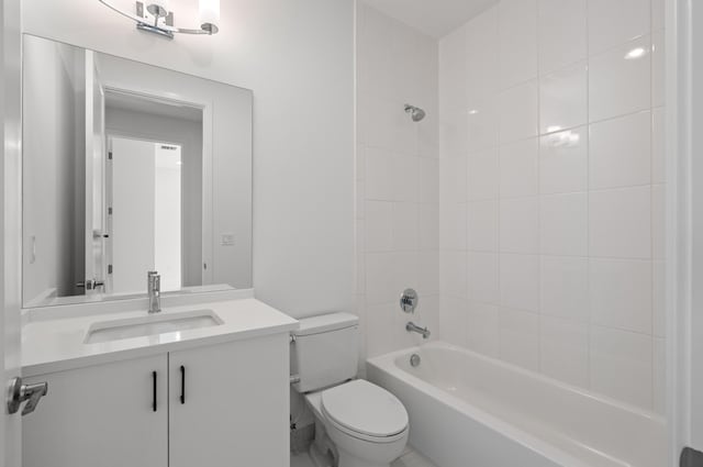 8342 Crystal Downs Ave, Boca Raton, FL 33434 - bathroom featuring toilet, vanity, and shower / bath combination