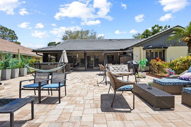1345 SW Cedar Cv E, Port Saint Lucie, FL 34986 - view of patio / terrace featuring outdoor lounge area