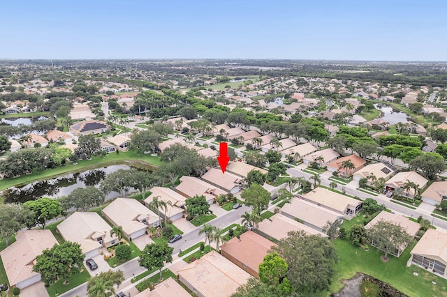 12092 Aprilia Dr, Boynton Beach, FL 33437 - aerial overview of property's location with nearby suburban area and a nearby body of water