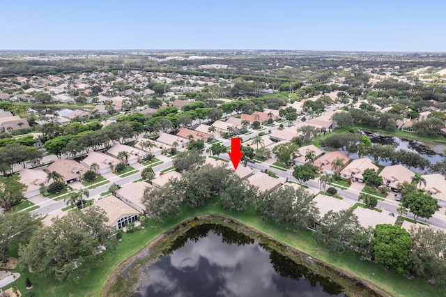 12092 Aprilia Dr, Boynton Beach, FL 33437 - aerial view of property and surrounding area with a large body of water and nearby suburban area
