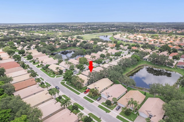 12092 Aprilia Dr, Boynton Beach, FL 33437 - aerial view of residential area featuring a large body of water