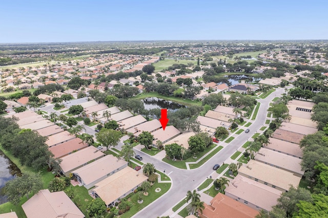 12092 Aprilia Dr, Boynton Beach, FL 33437 - aerial view of property's location with nearby suburban area and a nearby body of water