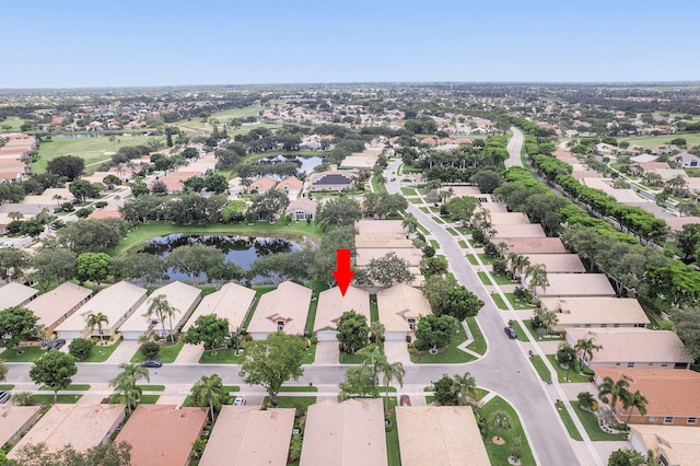 12092 Aprilia Dr, Boynton Beach, FL 33437 - aerial view of property and surrounding area with nearby suburban area and a nearby body of water