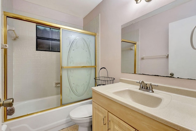 4296 Woodstock Dr Unit A, West Palm Beach, FL 33409 - full bath with vanity, toilet, and bath / shower combo with glass door