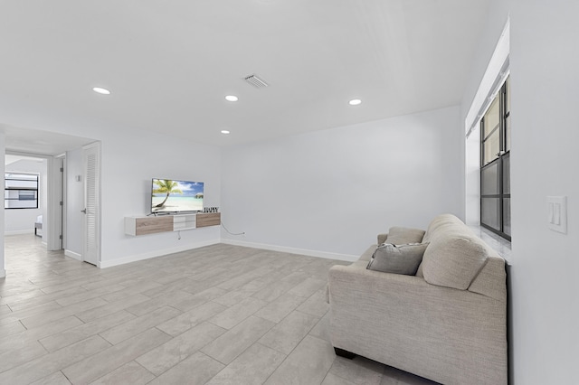 234 Capri E, Delray Beach, FL 33484 - living area featuring recessed lighting and baseboards