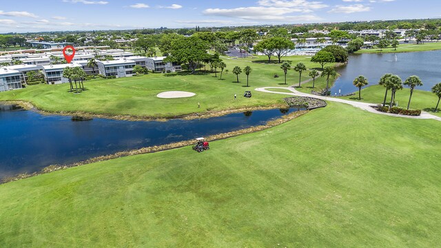 234 Capri E, Delray Beach, FL 33484 - aerial view of a nearby body of water and a golf course