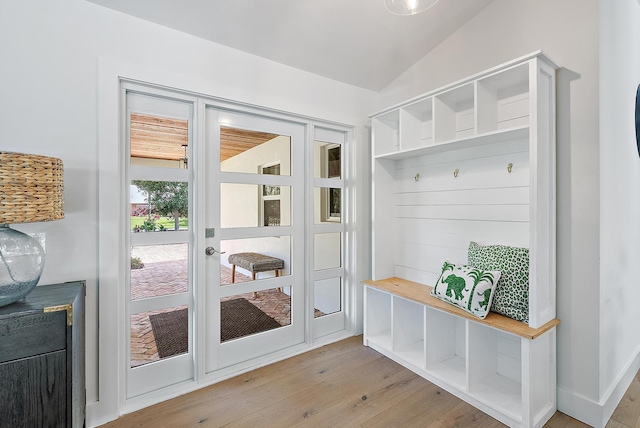 6799 Imperial Woods Rd, Jupiter, FL 33458 - mudroom with light wood finished floors
