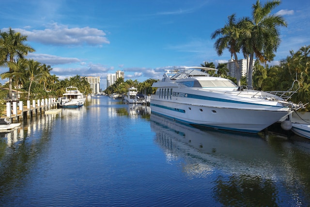 6799 Imperial Woods Rd, Jupiter, FL 33458 - water view with a dock