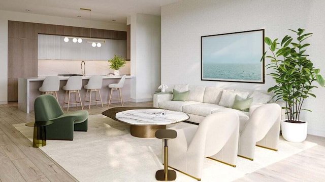 318 SE 5th Ave Unit A 301, Delray Beach, FL 33483 - living room with wood finished floors