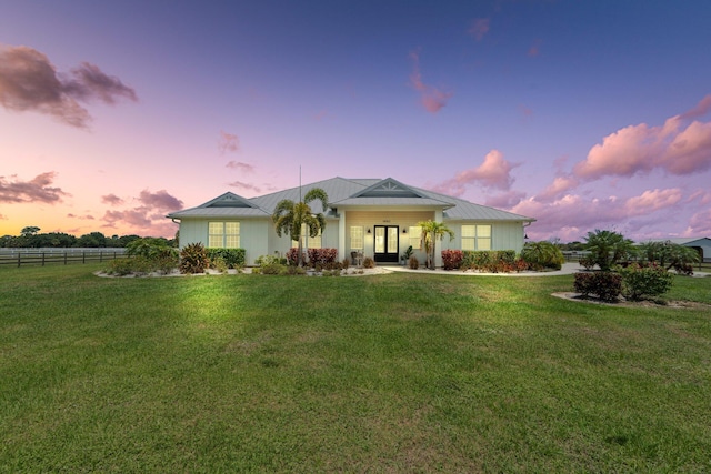 18102 Bridle Way, Port Saint Lucie, FL 34987 - ranch-style house featuring metal roof and a standing seam roof