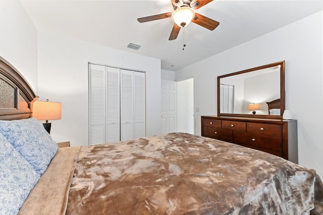 1184 Landings Run, Greenacres, FL 33413 - bedroom featuring a closet and ceiling fan