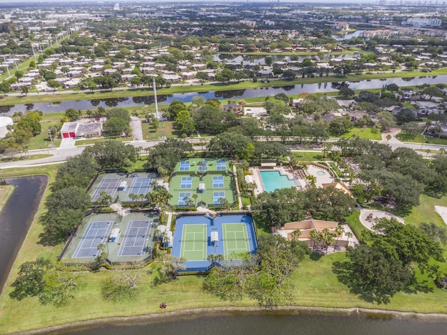 2855 Eagle Ln, West Palm Beach, FL 33409 - aerial view of property's location with a large body of water and nearby suburban area