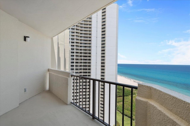 2800 N Ocean Dr Unit B-24D, Singer Island, FL 33404 - balcony featuring view of water and beach