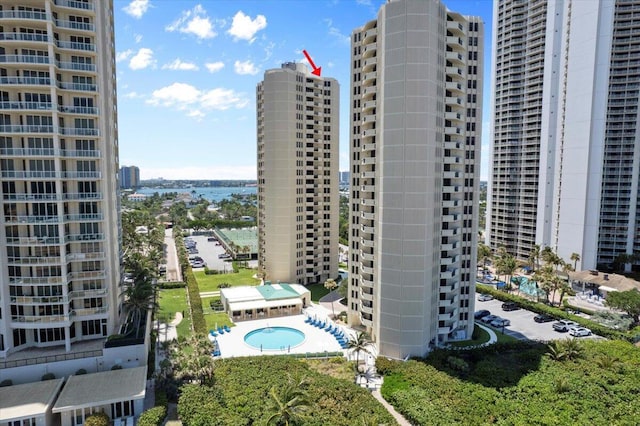 2800 N Ocean Dr Unit B-24D, Singer Island, FL 33404 - view of property with a city view