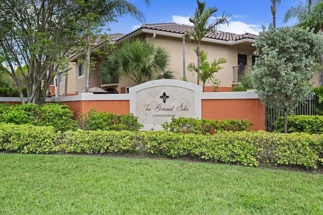 4179 N Haverhill Rd Unit 609, West Palm Beach, FL 33417 - community sign with a lawn