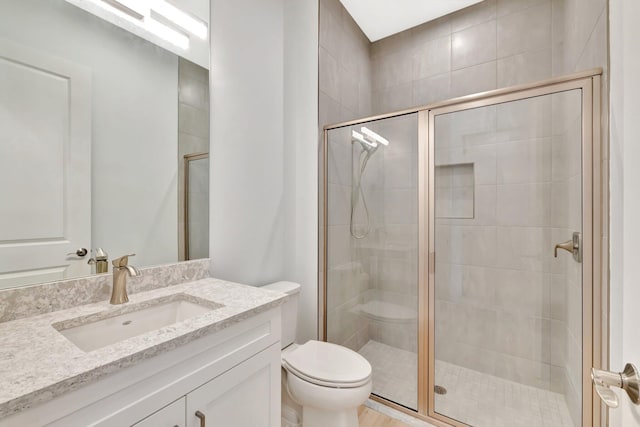 17135 SW Ambrose Way, Port Saint Lucie, FL 34986 - full bath with a shower stall, toilet, and vanity