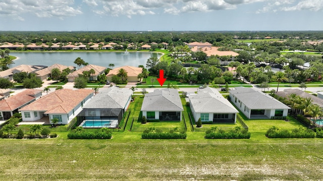 17135 SW Ambrose Way, Port Saint Lucie, FL 34986 - aerial perspective of suburban area with a nearby body of water