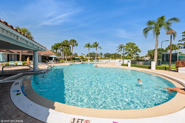 805 Harbour Pointe Way, Greenacres, FL 33413 - community pool with a patio area