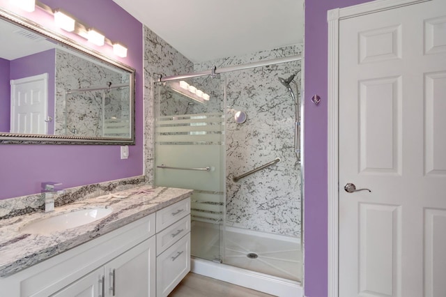 7566 San Pedro St, Boynton Beach, FL 33437 - full bath with a stall shower and vanity