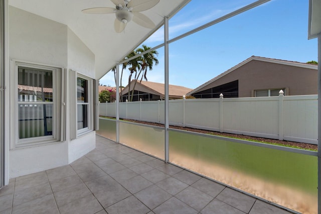 7566 San Pedro St, Boynton Beach, FL 33437 - unfurnished sunroom with vaulted ceiling