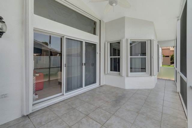 7566 San Pedro St, Boynton Beach, FL 33437 - unfurnished sunroom featuring lofted ceiling