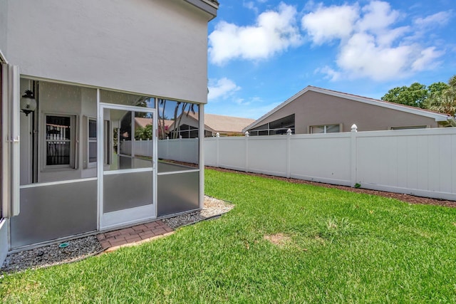 7566 San Pedro St, Boynton Beach, FL 33437 - view of yard with a sunroom