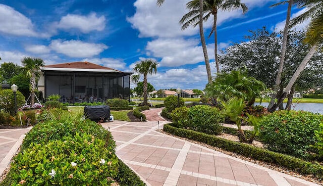 7566 San Pedro St, Boynton Beach, FL 33437 - view of yard with a water view