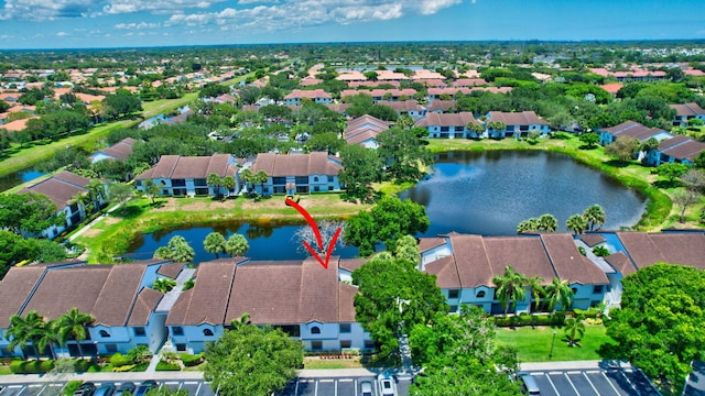 5451 Verona Dr Unit M, Boynton Beach, FL 33437 - aerial perspective of suburban area featuring a nearby body of water