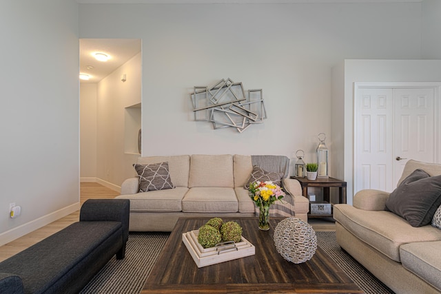 13664 Kiltie Ct, Delray Beach, FL 33446 - living area featuring wood finished floors and baseboards