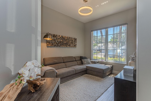 13664 Kiltie Ct, Delray Beach, FL 33446 - living room with wood finished floors and baseboards