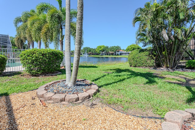 13664 Kiltie Ct, Delray Beach, FL 33446 - view of green lawn with a water view