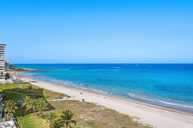 1500 S Ocean Blvd Unit 804, Boca Raton, FL 33432 - water view featuring nearby beach