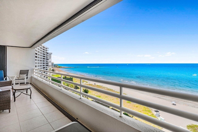 1500 S Ocean Blvd Unit 804, Boca Raton, FL 33432 - balcony featuring view of water and beach