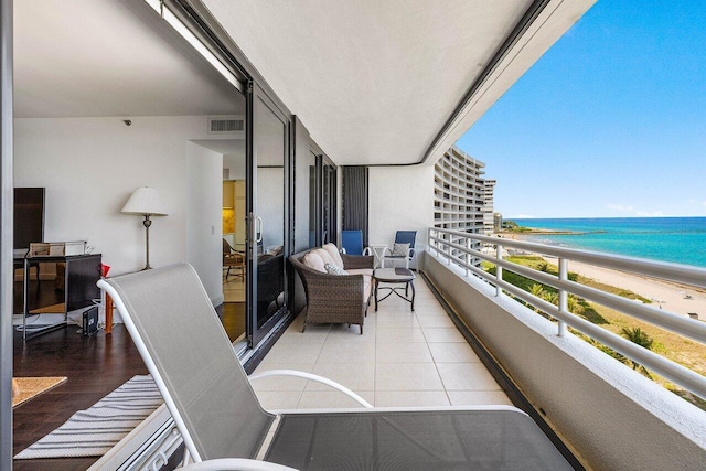 1500 S Ocean Blvd Unit 804, Boca Raton, FL 33432 - balcony featuring view of water and beach