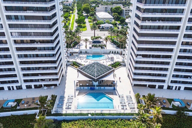 1500 S Ocean Blvd Unit 804, Boca Raton, FL 33432 - drone / aerial view of a pool area
