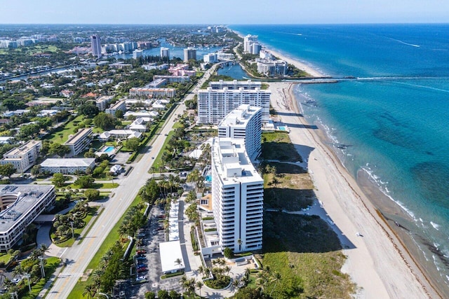 1500 S Ocean Blvd Unit 804, Boca Raton, FL 33432 - view of urban area with waterfront with a beach