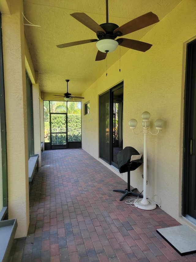 4295 55th St, Vero Beach, FL 32967 - view of patio with ceiling fan