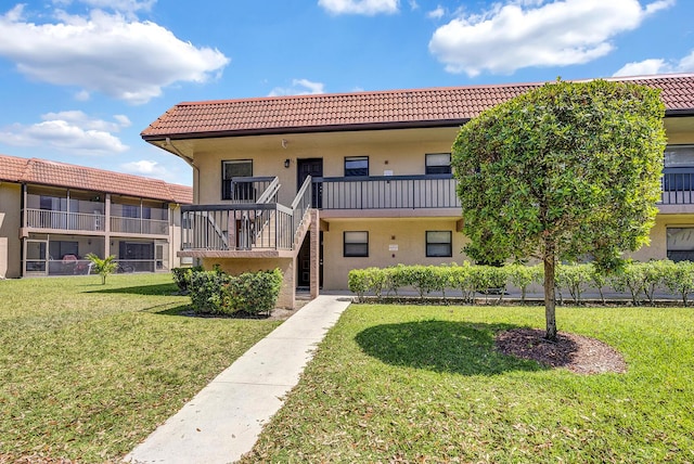 21895 Lake Forest Cir Unit 201, Boca Raton, FL 33433 - view of building exterior with stairs