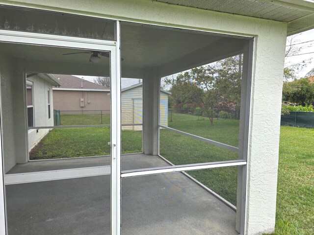 4365 SW Appleseed Rd, Port Saint Lucie, FL 34953 - view of unfurnished sunroom