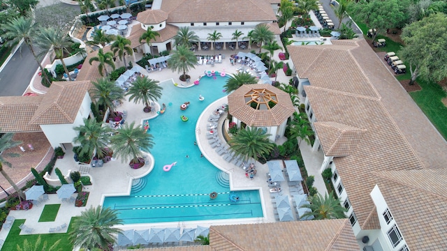 7919 L Aquila Way, Delray Beach, FL 33446 - aerial view of a pool