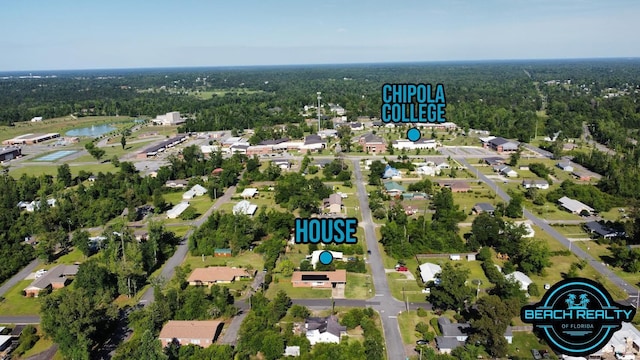 4318 7th Ave, Marianna, FL 32446 - bird's eye view of a heavily wooded area