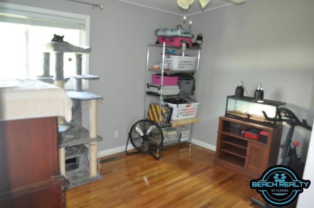 4318 7th Ave, Marianna, FL 32446 - misc room with wood finished floors and baseboards