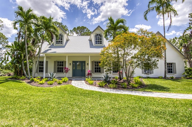 15048 85th Rd N, The Acreage, FL 33470 - cape cod home with a porch and a front lawn