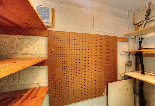 view of storage room