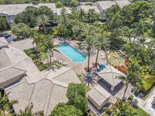 236 Village Blvd Unit 1303, Tequesta, FL 33469 - bird's eye view of a pool